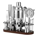 ASOVNIS 23-teiliges Barkeeper-Set, Cocktail-Shaker-Set mit...