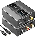 VEDINDUST Analog zu Digital Audio Konverter Wandler R/L RCA 3,5 mm AUX zu...