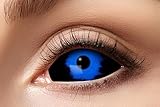 Zoelibat Eyecatcher - Blue Demon - Blau-Schwarze Sclera Kontaktlinsen 22mm...
