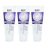 ECO COSMETICS Schwarzkümmel Zahncreme (3 x 75 ml), Bio Zahnpasta, Vegan,...