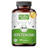 Raibu BIO Gerstengras Kapseln - 3600 mg pro Tagesdosis - ökologischer...