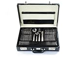 London 72-teiliges Besteckset im eleganten Koffer - Hochwertiger Edelstahl,...