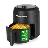 GOURMETmaxx Heißluftfritteuse 2,3L | Airfryer mit 60 Minuten Timer und 9...