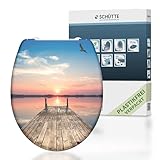 Schütte WC-Sitz SUNSET SKY mit Absenkautomatik, Toilettendeckel mit Motiv...