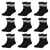 Auranso Socken kinder Sportsocken Jungen Kindersocken Mädchen (9 Paar)...