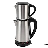 ZAICOLER Wasserkocher mit Verdeckter Heizplatte Sicher Leicht Reinigen...