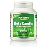 Beta Carotin, 50.000 i.E. (30 mg), 120 Vegi-Kapseln, hochdosiert - Vorstufe...