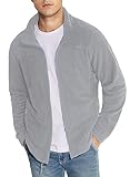 Elegancity Fleecejacke Grau Herren Leichte Full-Zip Jacket Warme...