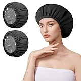 AOGOE 2 Pack Duschhaube Damen, Haarhaube Färben, 2-in-1 Elastische...