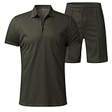 Jogginganzug Herren Sommer 2 Teiler Trainingsanzug - Zweiteiler...