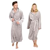 Blumtal Bademantel Damen & Herren L - OEKO-TEX zert. Morgenmantel, extra...