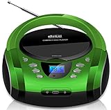 Tragbare Boombox | CD/CD-R | USB | FM Radio Player | AUX-Eingang |...