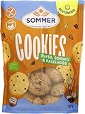 Sommer & Co. Bio Glutenfrei Cookies Hafer, Schoko & Haselnuss, 125g, vegan...