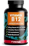 Vitamin B12 Lutschtabletten 240x KIRSCHE, 500µg B12 pro Tablette aus...