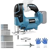 Akku Stichsäge für Makita 18V Bürstenlos Mit Schaltsperre, 135 mm...