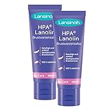 Lansinoh HPA Lanolin Brustwarzensalbe, 2 x 40 ml - 100 % natürlich &...