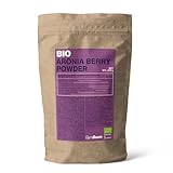 GymBeam BIO Aroniabeeren (Pulver) - Reines schwarzes Aroniafruchtpulver,...