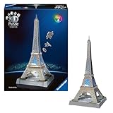 Ravensburger 3D Puzzle Iconics: 12008024 Eiffelturm - mit Licht - Das...