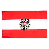 AZ FLAG - Flagge Österreich Mit Adler - 90x60 cm - Österreichische Fahne...