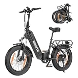 ESKUTE E Bike Star, Klapprad Elektrofahrrad mit 20 Zoll Fat Tire, 65Nm 250W...
