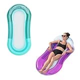 Zendea Aufblasbarer Louge Schwimmsessel 160 x 84 cm – mit atmungsaktivem...