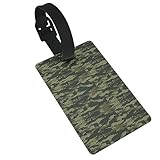 Camouflage Druck Gepäckanhänger Koffer ID Kennung Etiketten Schulrucksack...