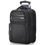 Ponhog - Business Trolley Rucksack mit Rollen - 27,3 Zoll Laptoptasche...