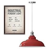 LEDSone Pendelleuchten-Set im Retro-Stil, Metall, E27, 32 cm [Energieklasse...