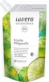 lavera Nachfüllbeutel Frische Pflegeseife - Flüssigseife mit Bio-Limette...