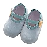 BIISDOST Krabbelschuhe Baby Mädchen gr 19 Sockenschuhe Lauflernschuhe...