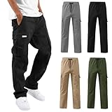 MJIQING Sale Angebote Cargohose Herren Lang Arbeitshosen Baggy Cargo Hosen...