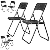 ecosa® Gartenstühle klappbar 2er Set Klappstühle Terrassenstühle mit...