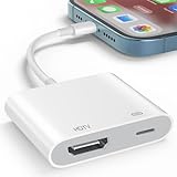 Denlane HDMI Adapter für iPhone iPad 1080P, Lightning auf HDMI Digital AV...