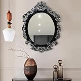 Zhoudong Antik Oval Kosmetikspiegel 54x75cm Französisch Vintage Stil...