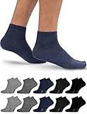 OCERA 10 Paar Kurzschaft Socken für Damen & Herren (unisex) in...