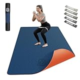 HAPBEAR Yogamatte XXL-183cmx91cmx6mm Dicke, Extra Groß Rutschfest Breit...
