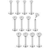 Chriscoco 16G 12Pcs Helix Chirurgenstahl Piercing Ohr Conch Nasenpiercing...