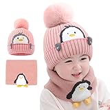 auvstar Kinder Jungen Mädchen Mütze Schal Set,wintermütze Baby Winter...