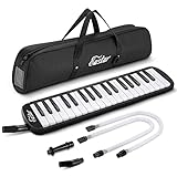 Eastar Melodica 37 Key, Sopran Melodica Luftklavier Tastatur Pianica mit 2...