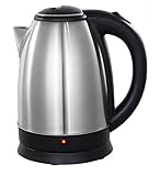 Premium Edelstahl Wasserkocher - XXL Volumen 1,8 Liter - 360° drehbar -...