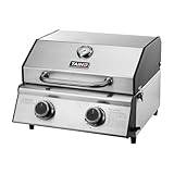 TAINO PLATINUM COMPACT Tischgrill 2 Brenner Gasgrill Edelstahl Kompakt...