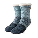 Non Slip Slipper Socks Women, Damen Kuschelsocken Stoppersocken Warme...