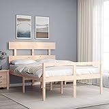 Teenpull Seniorenbett Massivholz Kiefer mit Kopfteil, erhöhtes Bettrahmen...