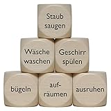 „Haushalts“ Holzwürfel 30 mm - 1 Stück