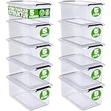 Deuba® 10x Aufbewahrungsbox mit Deckel 5L Box Kunststoff Kisten...