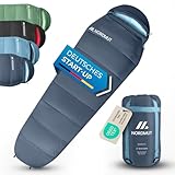 NORDMUT® Schlafsack Erwachsene – kleines Packmaß & Ultraleicht...