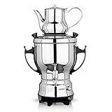 BEEM TEA-CLASSIC Samowar - 3L | Edelstahl/Schwarz | großer Teekocher auch...