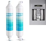 ilauke 2 x Wasserfilter für Samsung Aqua Pure Plus LG AEG Ersatz Externer...