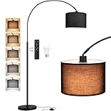 PreeOtti Stehlampe Wohnzimmer Dimmbar Bogenlampe, LED E27 Leselampe mit...