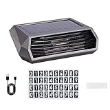 Auto-Luftreiniger | Kleiner Solar-Luftfilter mit Nummernschild,...